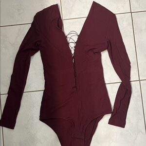 Alexander Wang Burgundy Jumpsuit